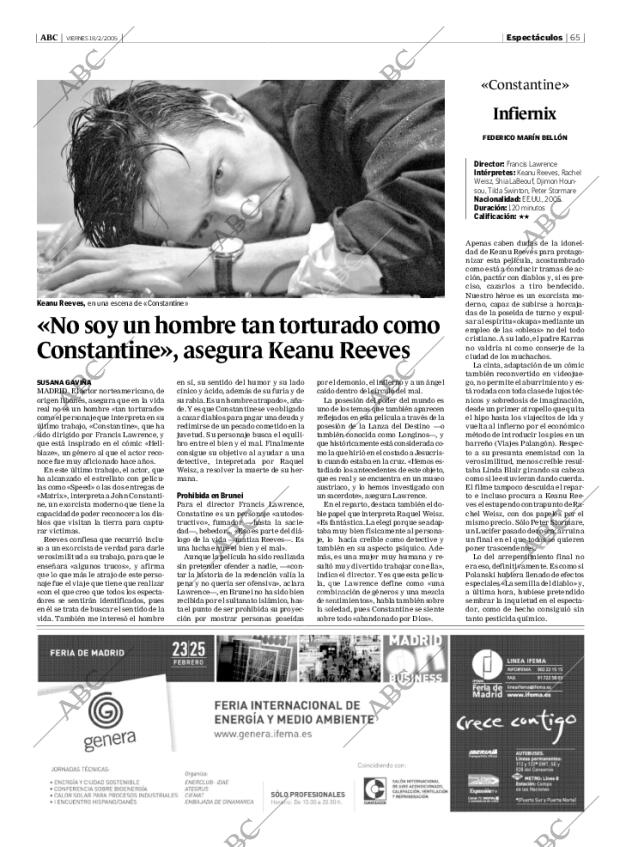 ABC MADRID 18-02-2005 página 65