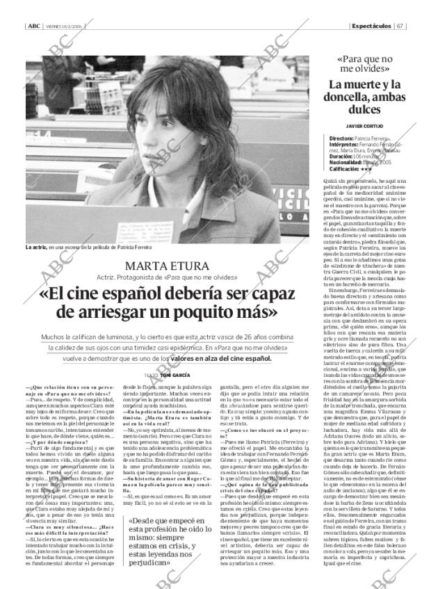 ABC MADRID 18-02-2005 página 67