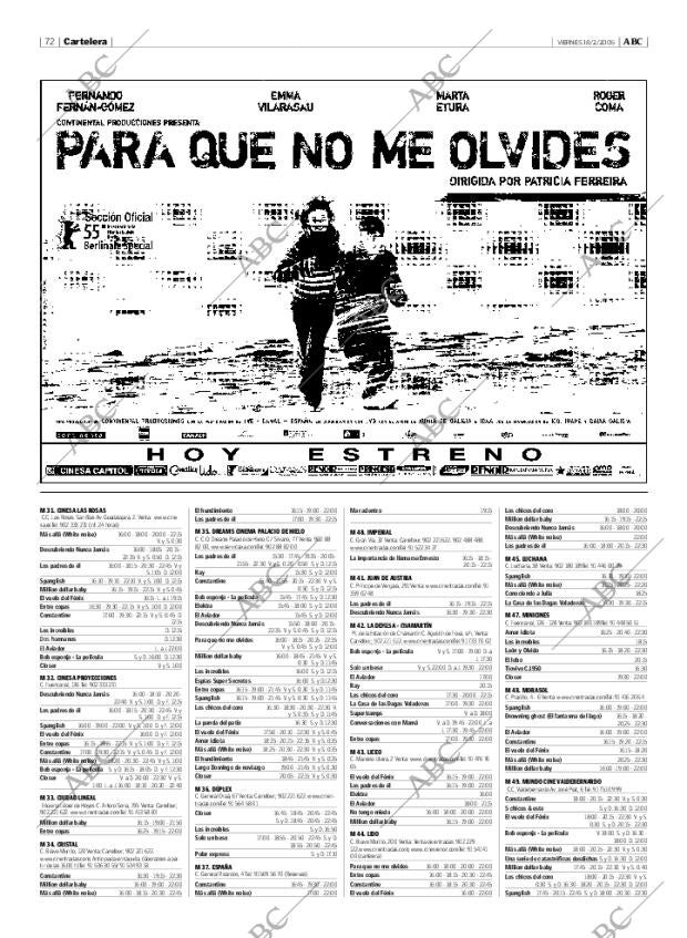 ABC MADRID 18-02-2005 página 72