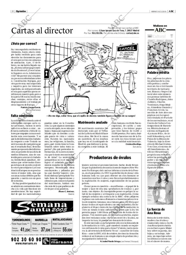 ABC MADRID 18-02-2005 página 8