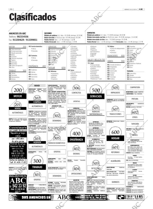 ABC MADRID 18-02-2005 página 86