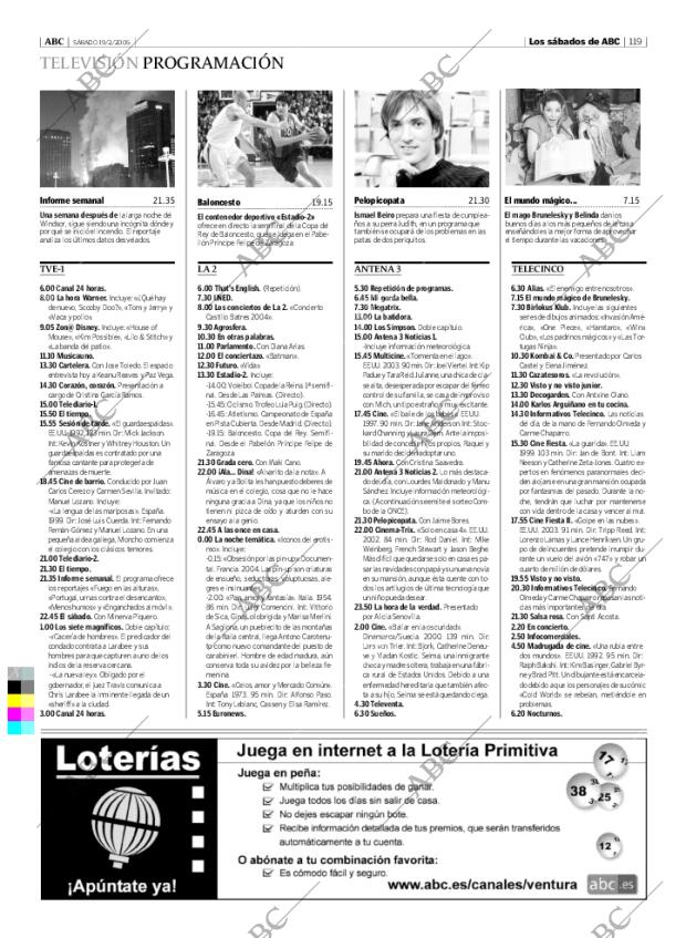 ABC MADRID 19-02-2005 página 119