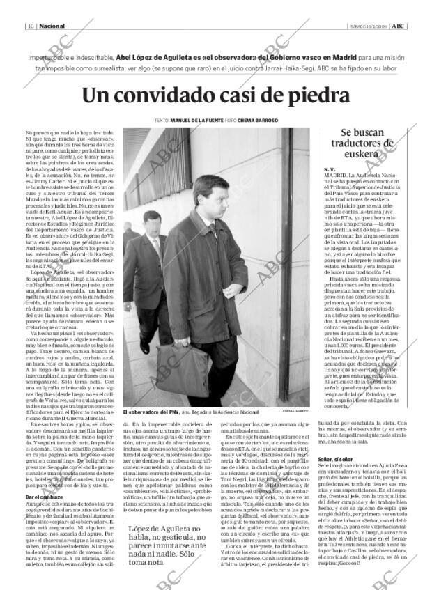 ABC MADRID 19-02-2005 página 16