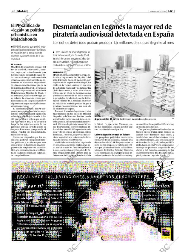 ABC MADRID 19-02-2005 página 42