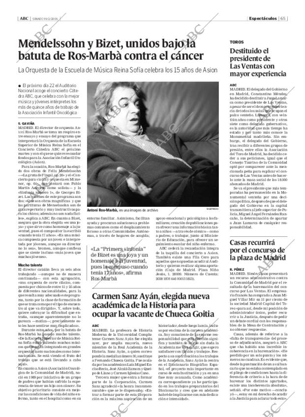 ABC MADRID 19-02-2005 página 65