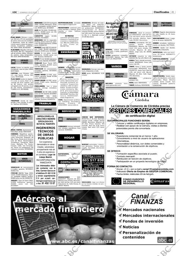 ABC CORDOBA 20-02-2005 página 81