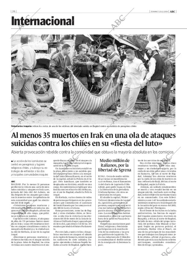 ABC MADRID 20-02-2005 página 26
