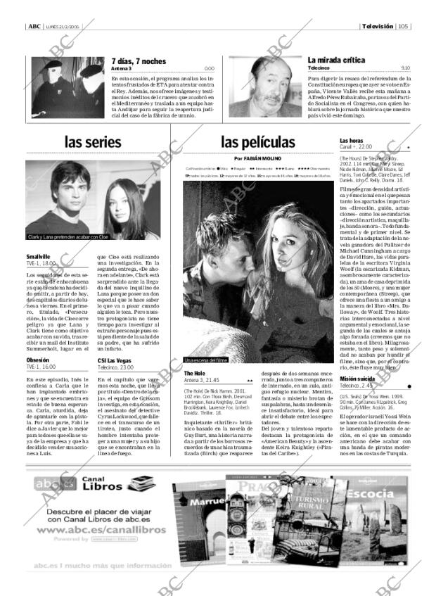 ABC MADRID 21-02-2005 página 105