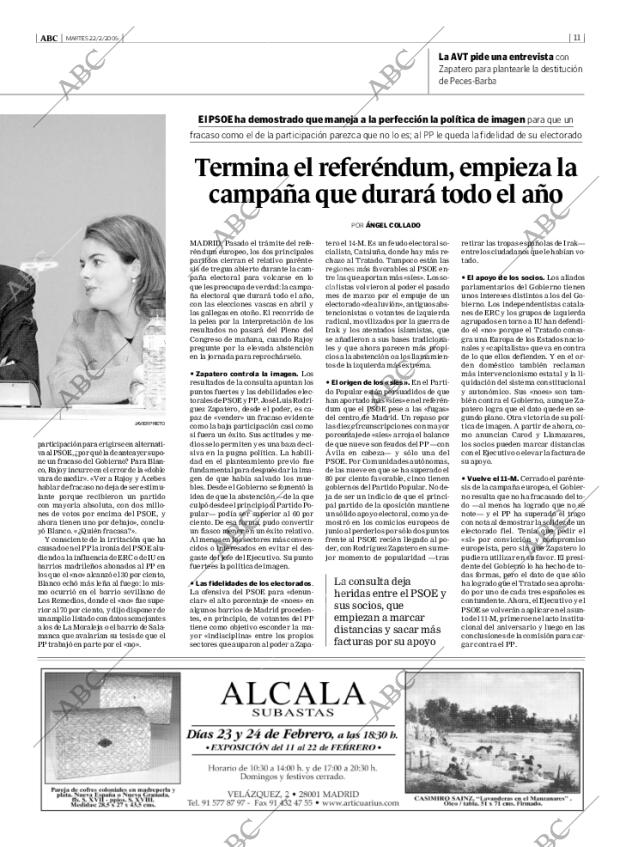 ABC MADRID 22-02-2005 página 11
