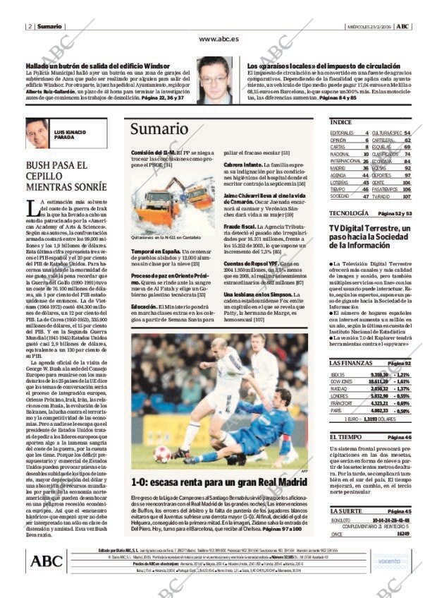 ABC MADRID 23-02-2005 página 2