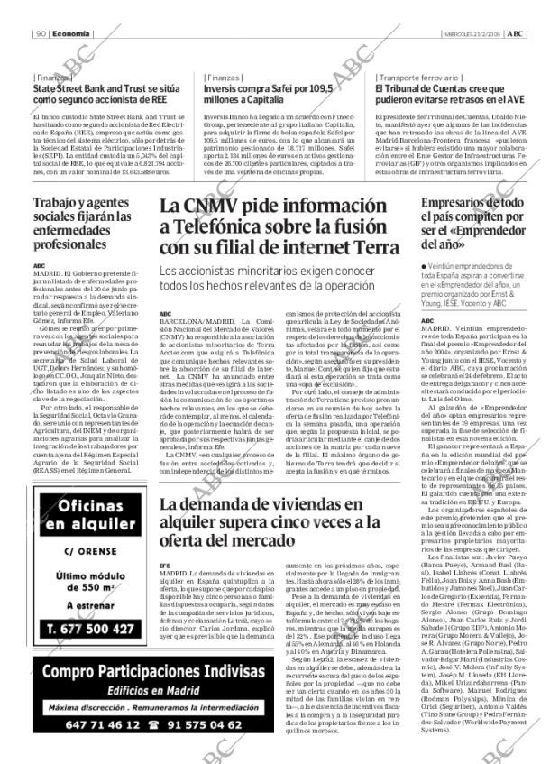 ABC MADRID 23-02-2005 página 90