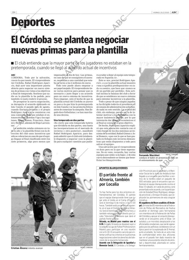 ABC CORDOBA 25-02-2005 página 84