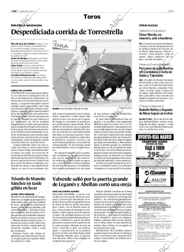 ABC MADRID 28-02-2005 página 59