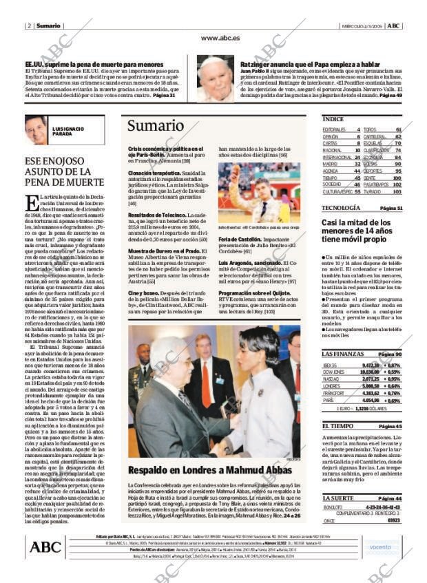 ABC MADRID 02-03-2005 página 2