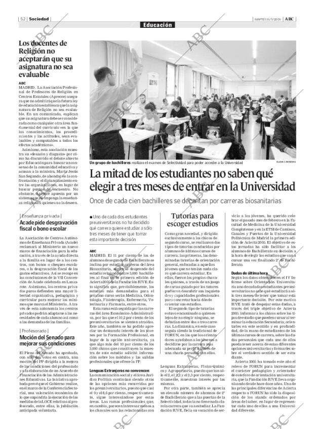 ABC MADRID 15-03-2005 página 52