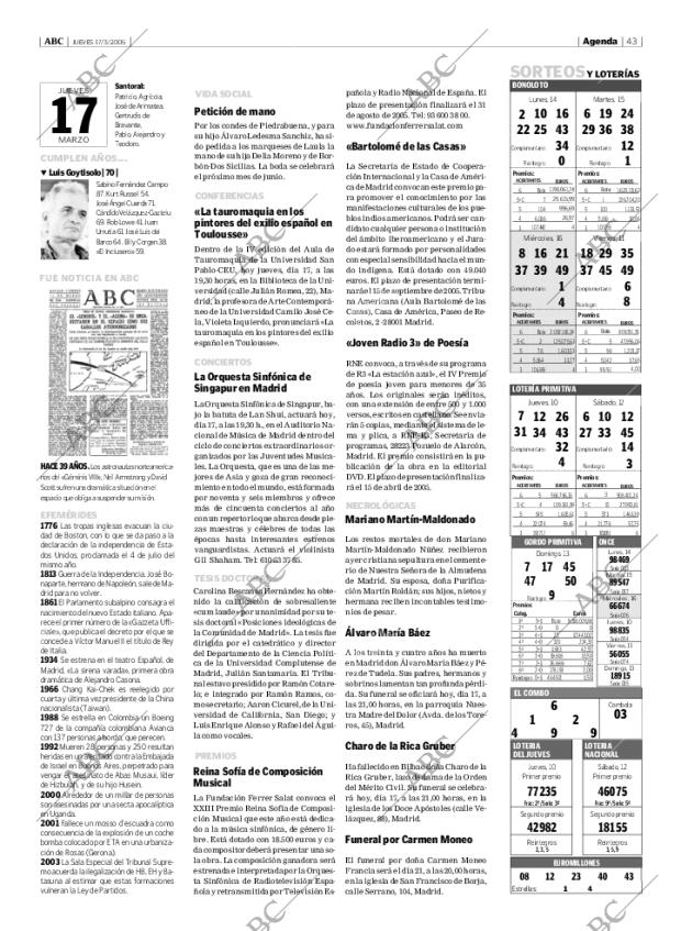 ABC MADRID 17-03-2005 página 43