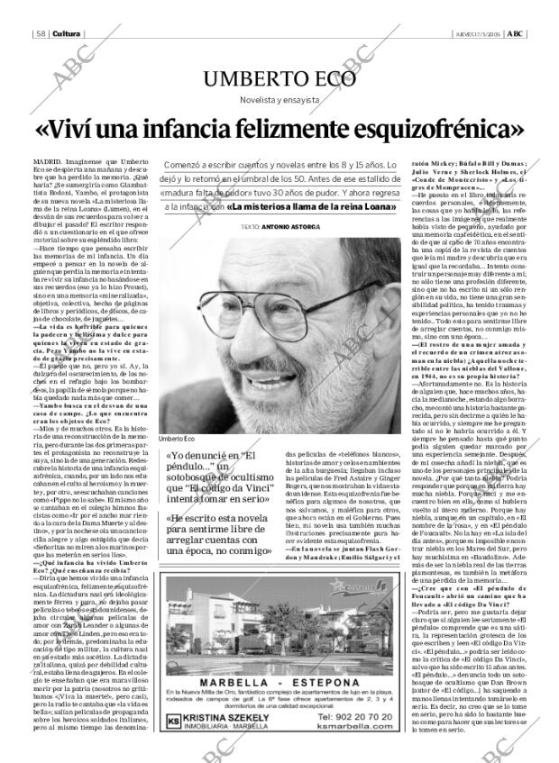 ABC MADRID 17-03-2005 página 58