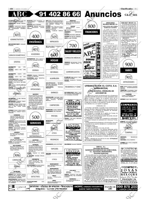 ABC MADRID 17-03-2005 página 81