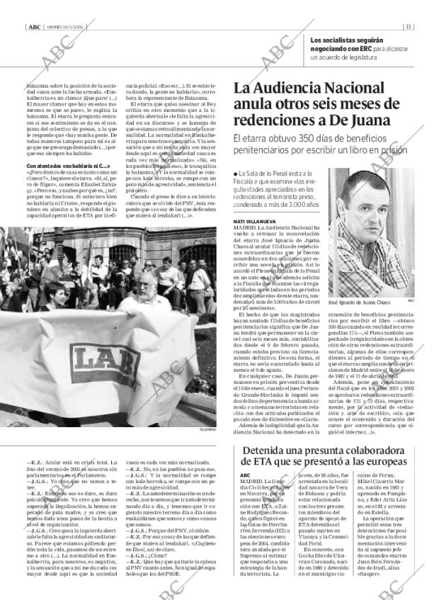ABC MADRID 18-03-2005 página 11