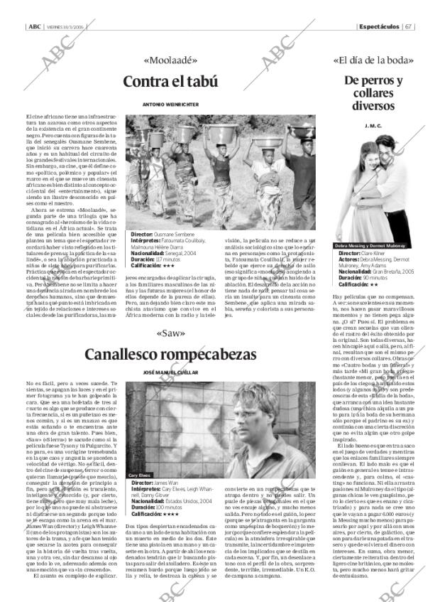 ABC MADRID 18-03-2005 página 67