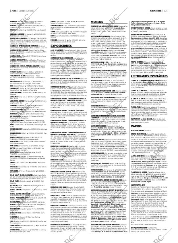 ABC MADRID 18-03-2005 página 83