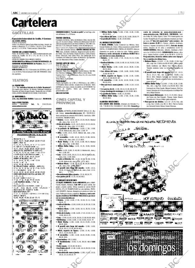 ABC SEVILLA 18-03-2005 página 71
