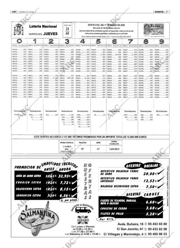 ABC SEVILLA 18-03-2005 página 87