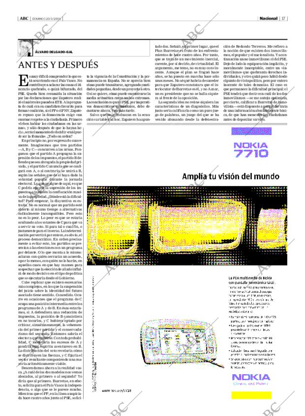 ABC MADRID 20-03-2005 página 17