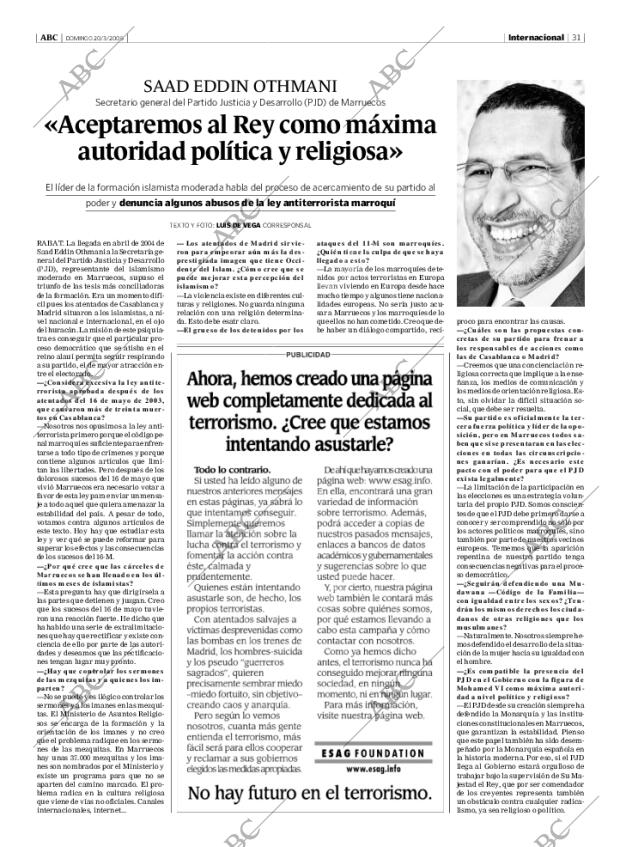 ABC MADRID 20-03-2005 página 31