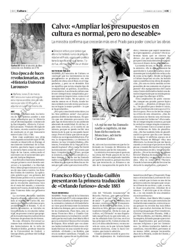 ABC MADRID 20-03-2005 página 64