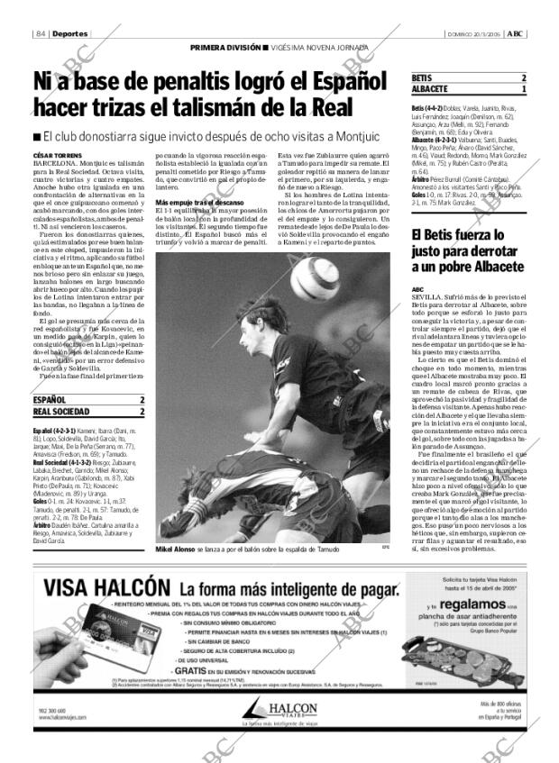 ABC MADRID 20-03-2005 página 84