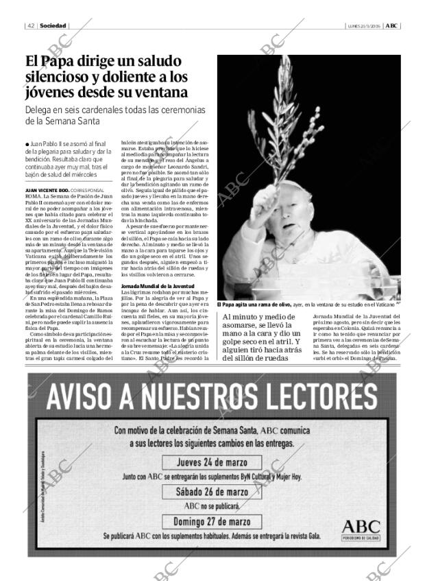 ABC MADRID 21-03-2005 página 42