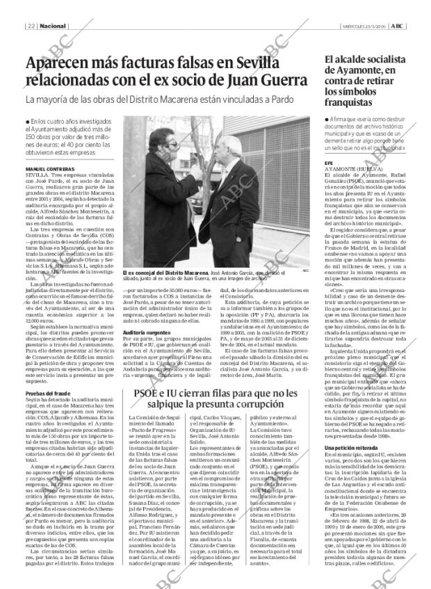 ABC MADRID 23-03-2005 página 22