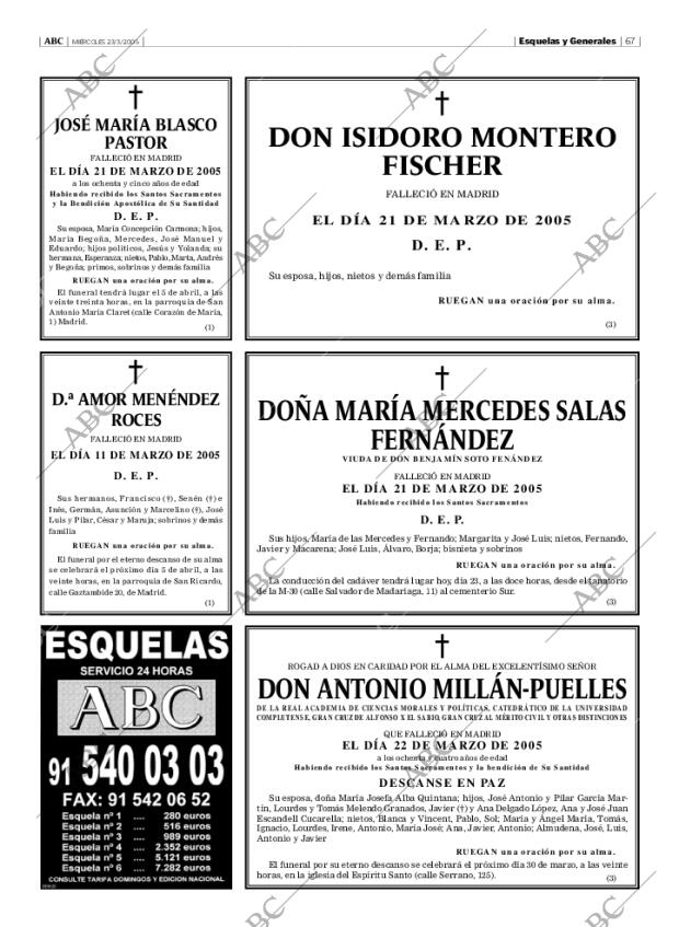 ABC MADRID 23-03-2005 página 67