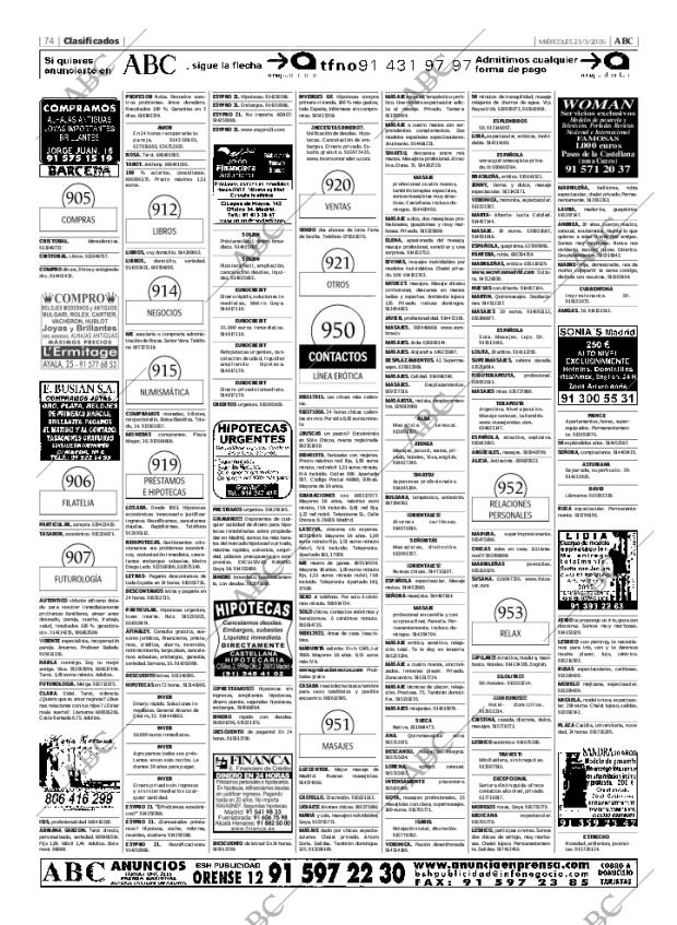 ABC MADRID 23-03-2005 página 74