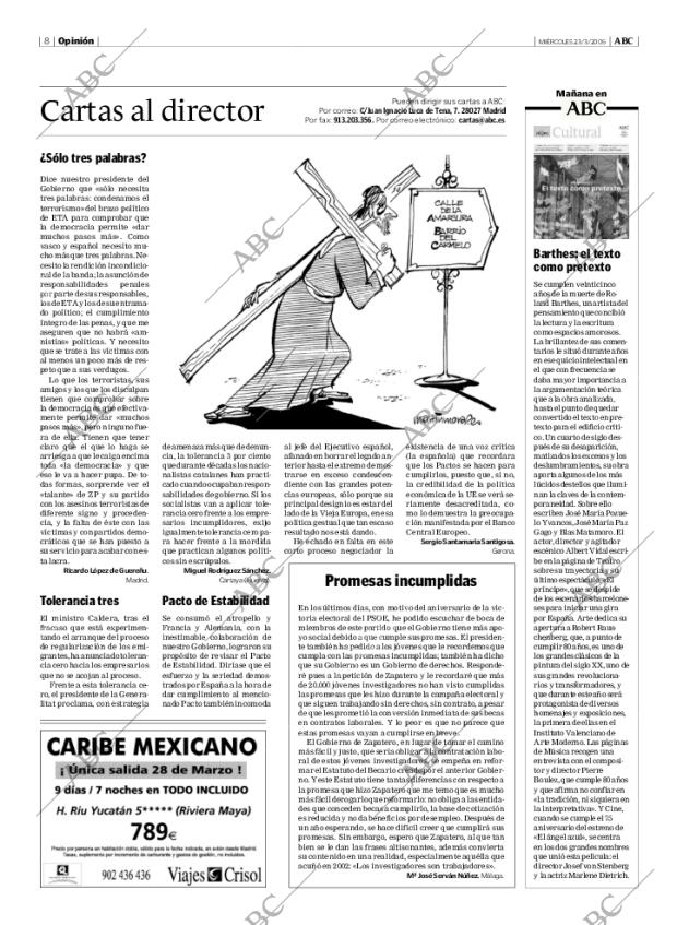 ABC MADRID 23-03-2005 página 8