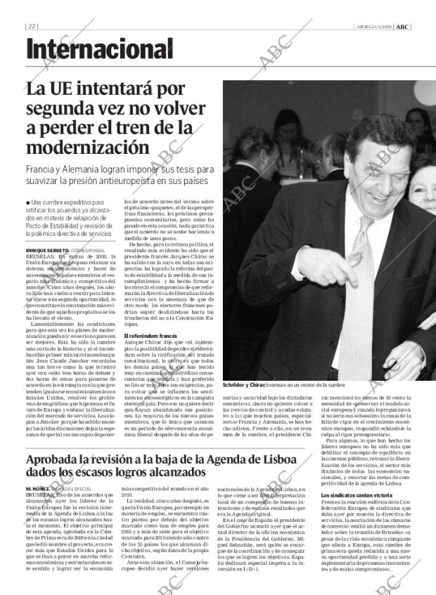 ABC MADRID 24-03-2005 página 22