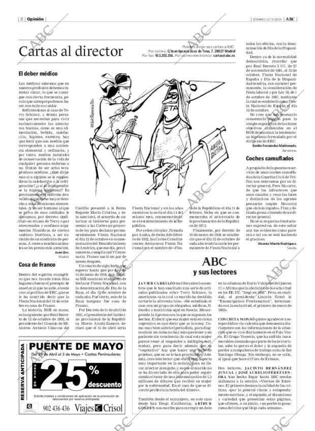 ABC MADRID 27-03-2005 página 8