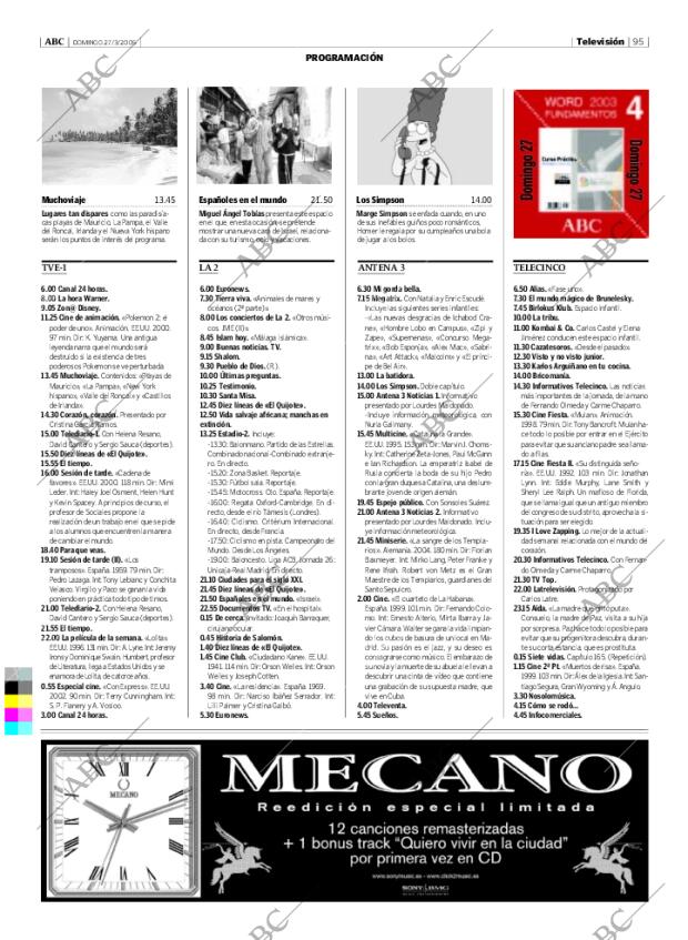 ABC MADRID 27-03-2005 página 95