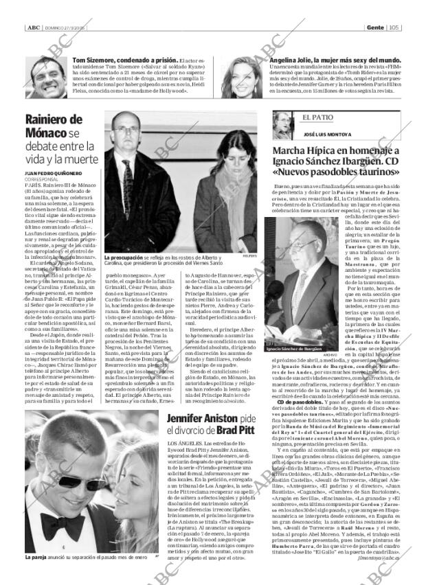 ABC SEVILLA 27-03-2005 página 105