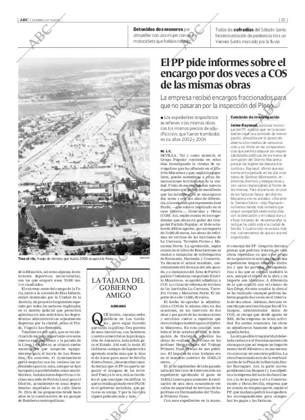 ABC SEVILLA 27-03-2005 página 15
