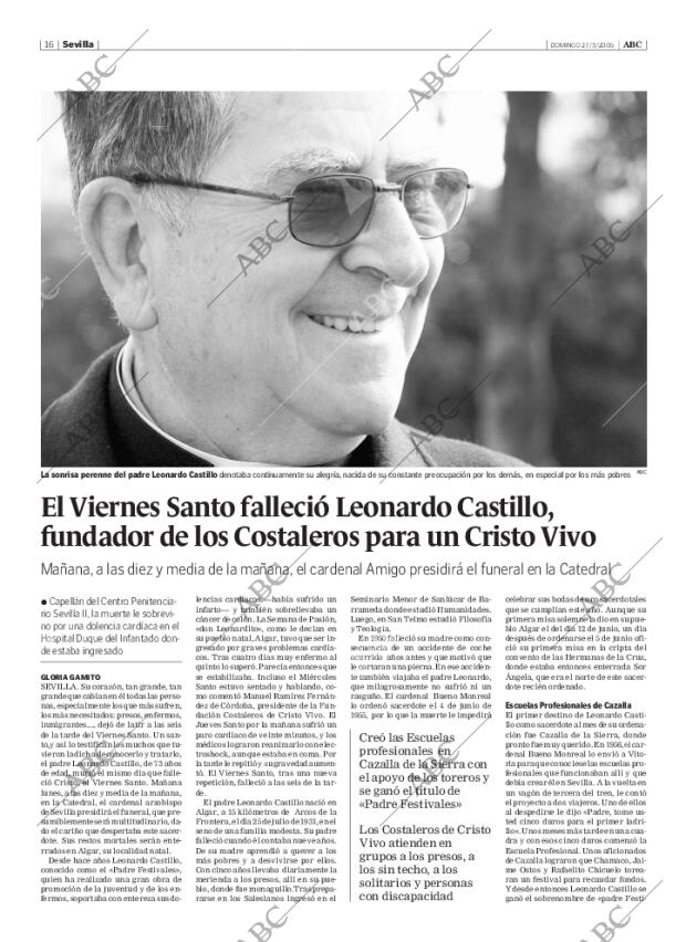 ABC SEVILLA 27-03-2005 página 16