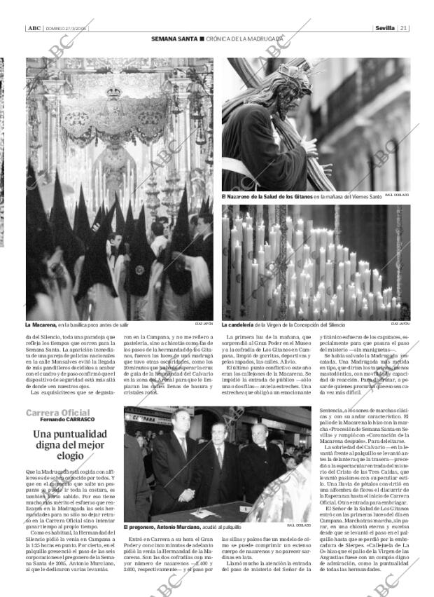 ABC SEVILLA 27-03-2005 página 21