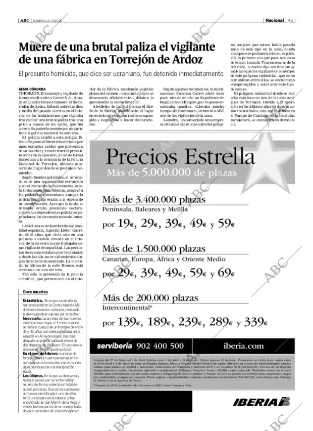 ABC SEVILLA 27-03-2005 página 45
