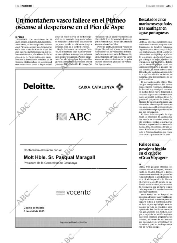 ABC SEVILLA 27-03-2005 página 46