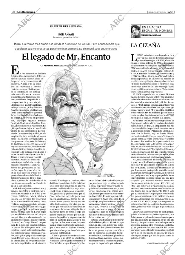 ABC SEVILLA 27-03-2005 página 70