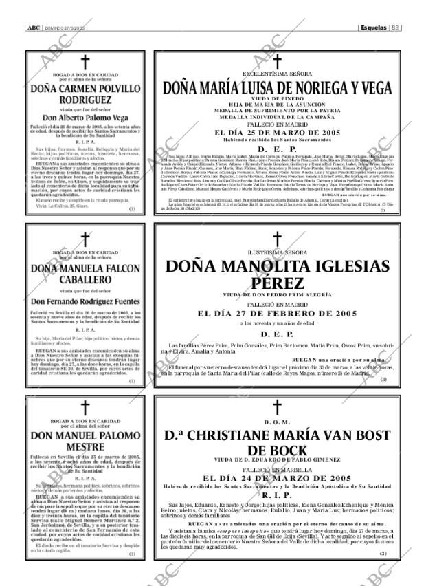 ABC SEVILLA 27-03-2005 página 83