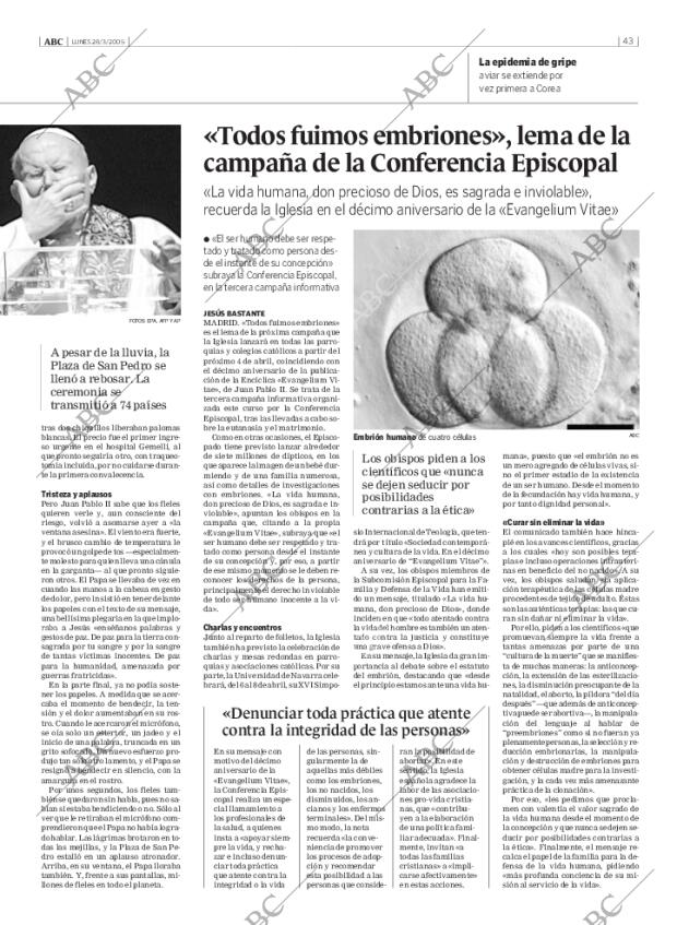 ABC MADRID 28-03-2005 página 43
