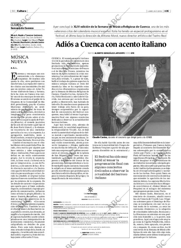 ABC MADRID 28-03-2005 página 50