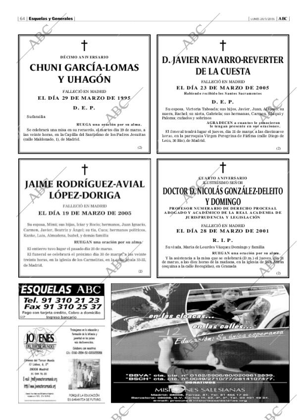 ABC MADRID 28-03-2005 página 64